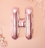 Folieballon H Rose Goud 35 cm