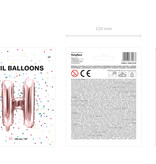 Folieballon H Rose Goud 35 cm