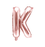 Folieballon K Rose Goud 35 cm
