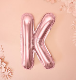 Folieballon K Rose Goud 35 cm