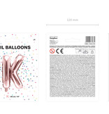 Folieballon K Rose Goud 35 cm