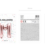 Folieballon M Rose Goud 35 cm