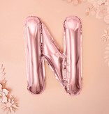 Folieballon N Rose Goud 35 cm