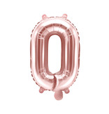 Folieballon O Rose Goud 35 cm