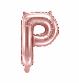 Folieballon P Rose Goud 35 cm