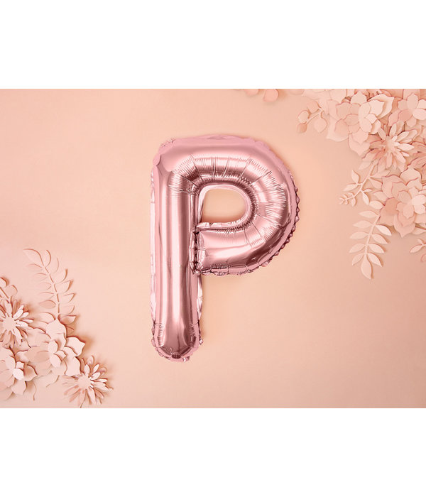 Folieballon P Rose Goud 35 cm