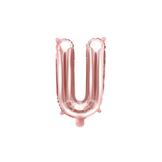 Folieballon U Rose Goud 35 cm