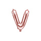 Folieballon V Rose Goud 35 cm