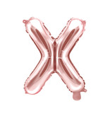 Folieballon X Rose Goud 35 cm