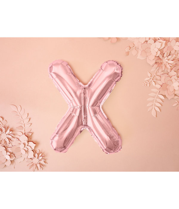 Folieballon X Rose Goud 35 cm