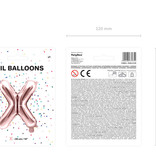 Folieballon X Rose Goud 35 cm