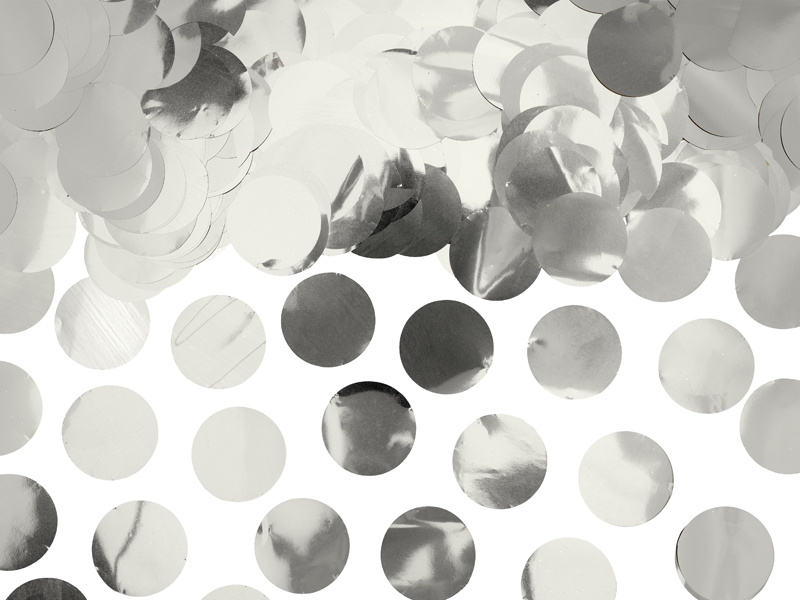 Confetti Cirkels Zilver afbeelding