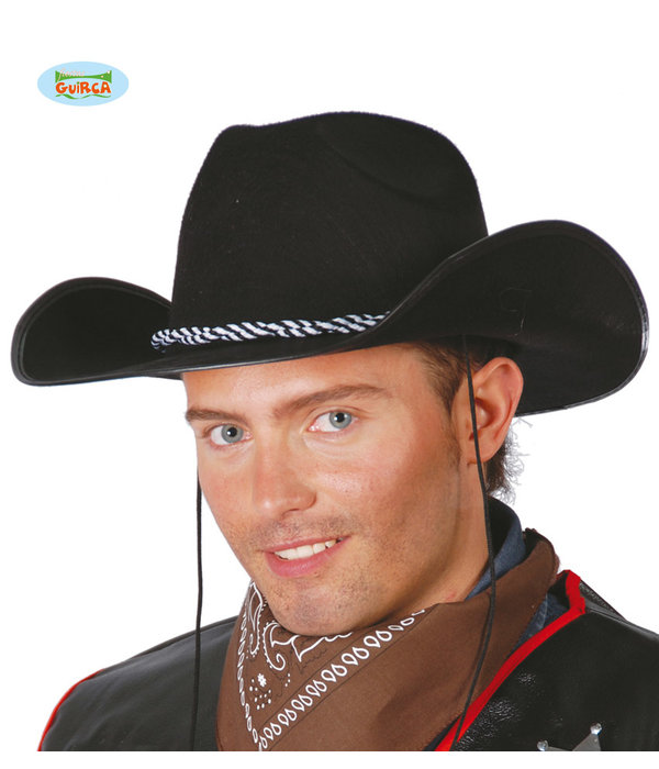 Cowboyhoed Vilt Zwart