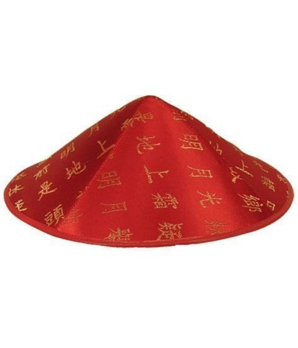 Chinees hoedje rood