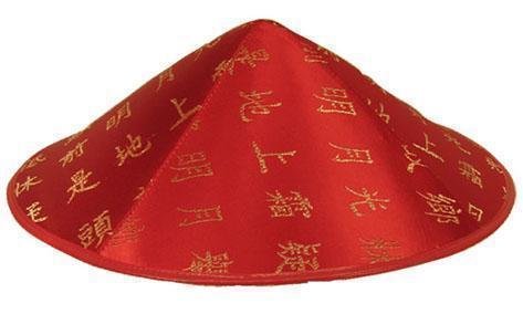 Chinees hoedje rood