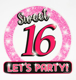 Huldeschild Sweet Sixteen Roze