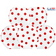 Ballonnen Pastel Wit Met Rode Stippen - 6 Stuks