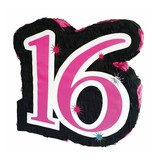 Sweet 16 Pinata Roze - 45 cm