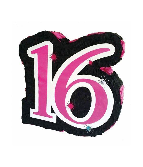 Sweet 16 Pinata Roze - 45 cm