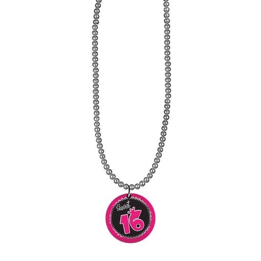 Ketting Zilver Sweet 16 Button
