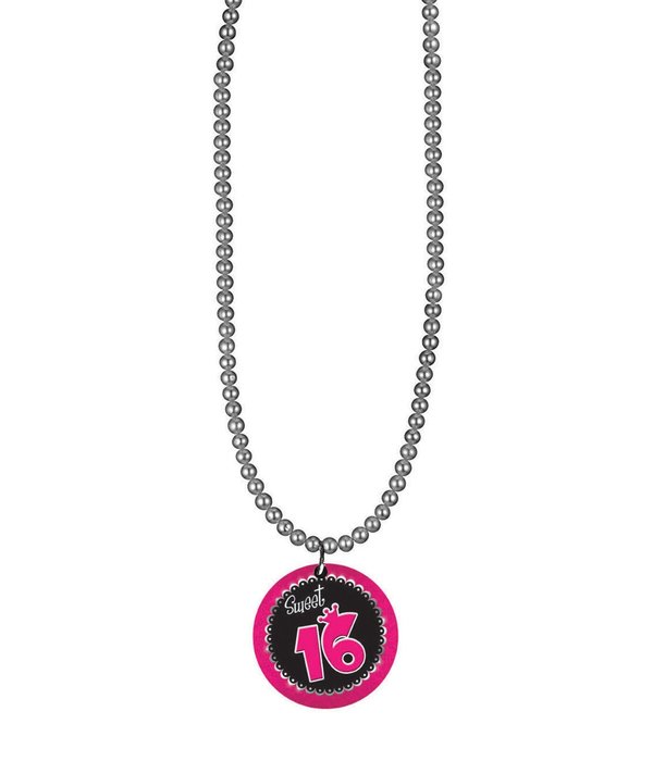 Ketting Zilver Sweet 16 Button