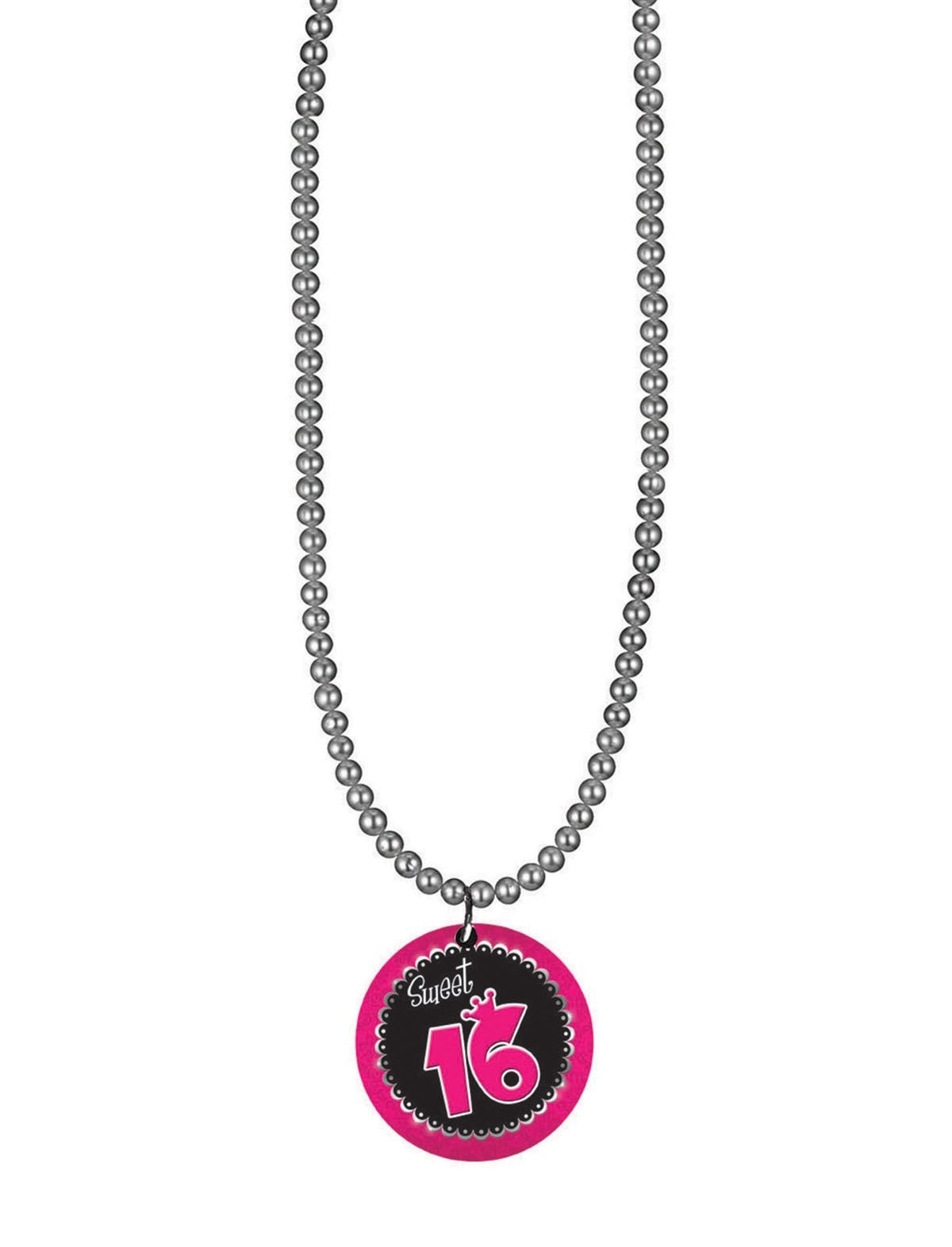 Ketting Zilver Sweet 16 Button afbeelding