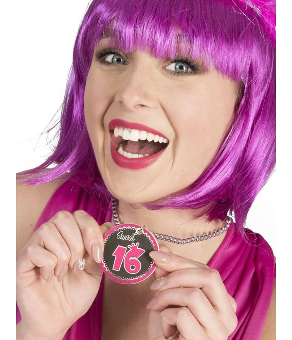 Ketting Zilver Sweet 16 Button