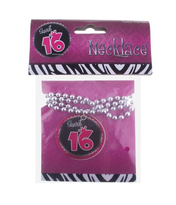 Ketting Zilver Sweet 16 Button
