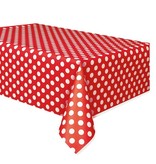 Tafelkleed Rood met Stippen