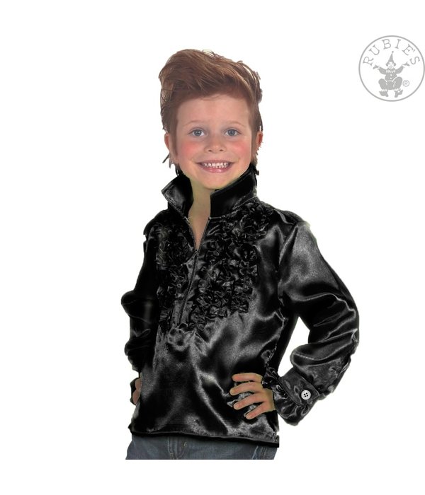Disco shirt kind zwart
