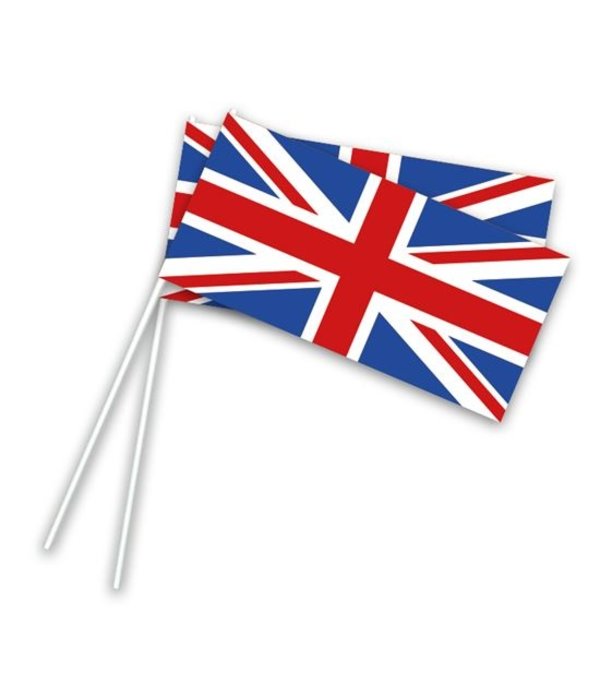 Zwaaivlaggetjes UK Op Stok - 50 stuks