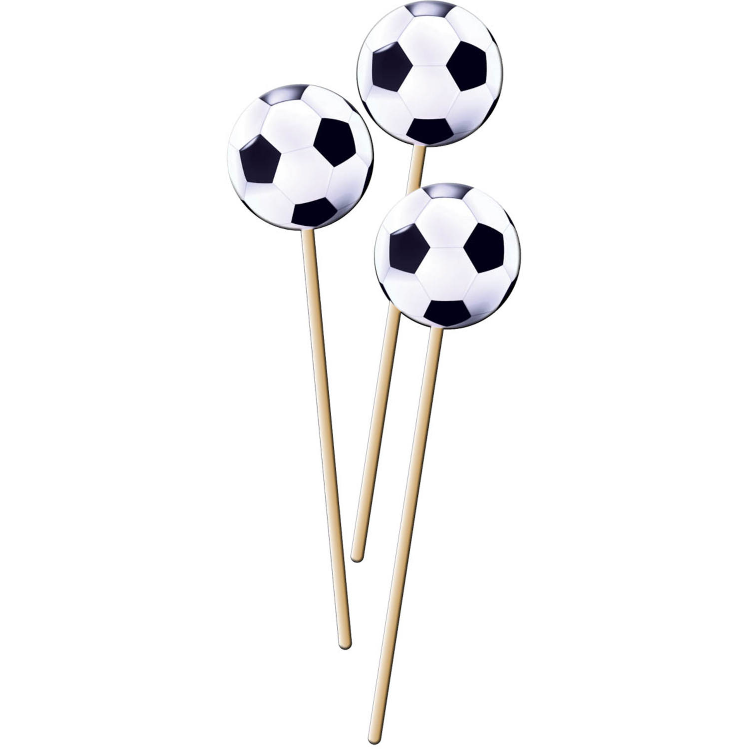 Cocktailprikker Voetbal - 8 Stuks afbeelding