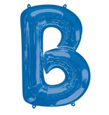 Folieballon Blauwe Letter 'B' groot