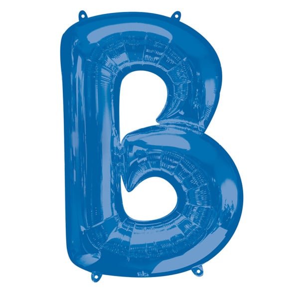 Folieballon Blauwe Letter &apos;B&apos; groot