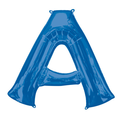 Folieballon Blauwe Letter 'A' groot