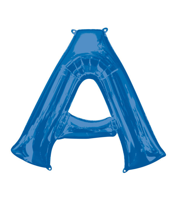 Folieballon Blauwe Letter 'A' groot