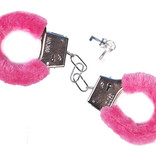 Handboeien Metaal met Roze Bont