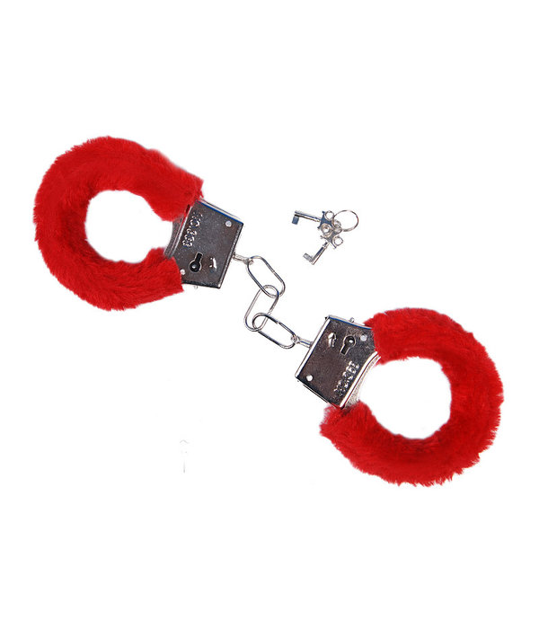 Pluche Handboeien Rood