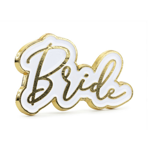 Broche Bride Goud/Wit