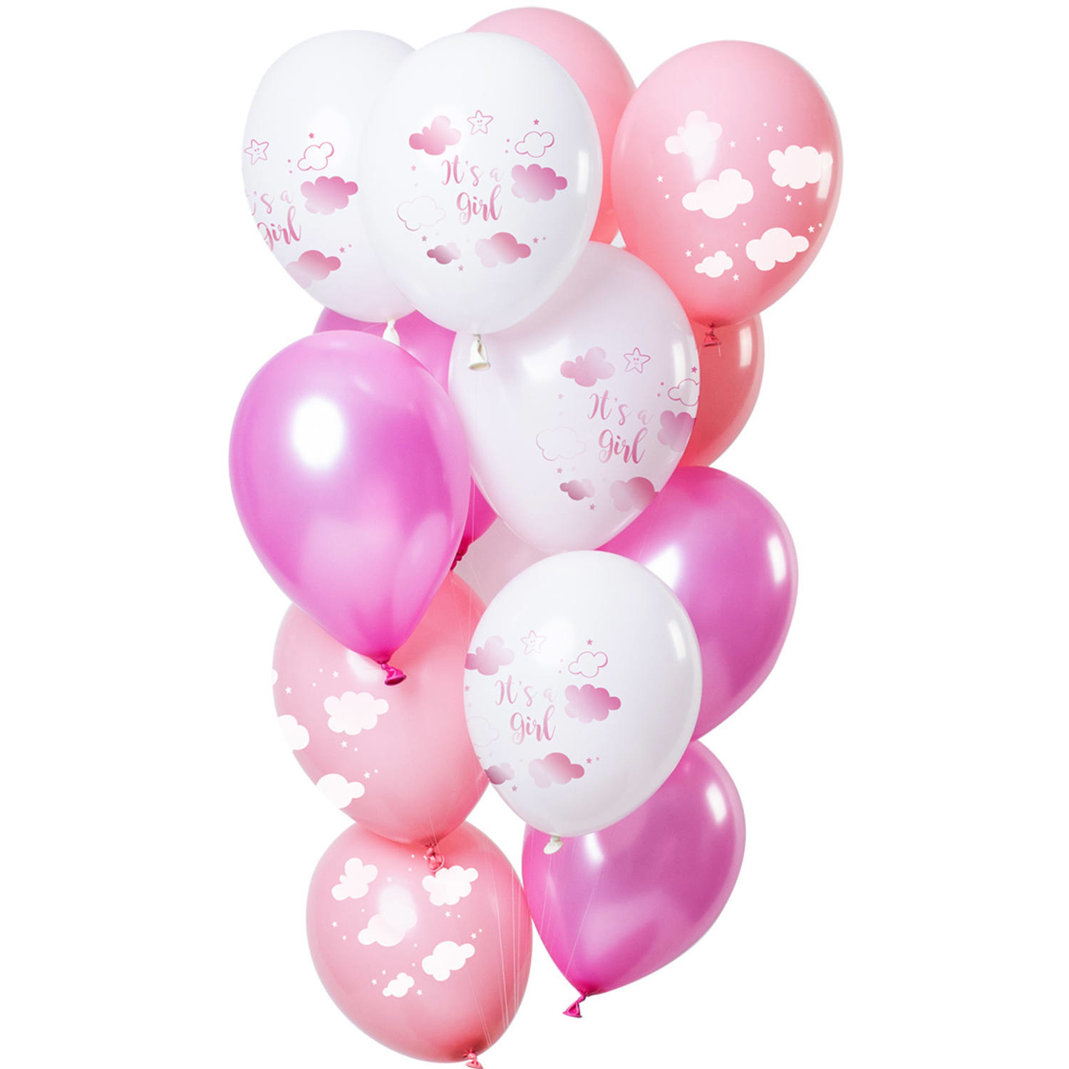 Ballonnen &apos;It&apos;s a Girl&apos; Roze Premium