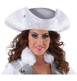 Tricorn Hoed Wit Luxe