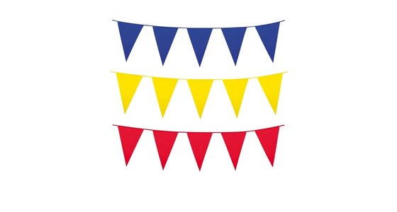 Alle kleuren vlaggenlijnen