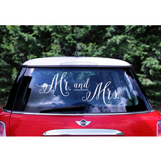 Autosticker Mr & Mrs