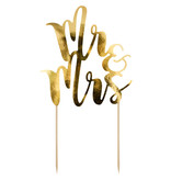 Taart Topper Mr & Mrs Goud