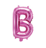 Folieballon Letter 'B' Donker Roze - 35cm
