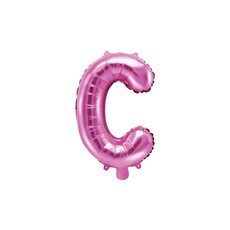 Folieballon Letter 'C' Donker Roze - 35cm