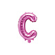 Folieballon Letter 'C' Donker Roze - 35cm