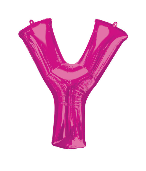 Folieballon Roze Letter 'Y' 86 cm