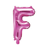 Folieballon Letter 'F' Donker Roze - 35cm