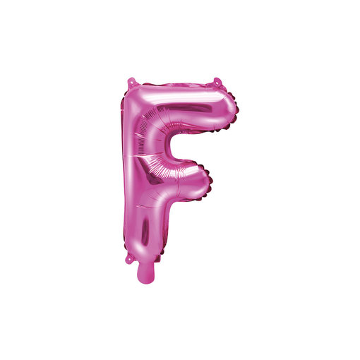 Folieballon Letter 'F' Donker Roze - 35cm